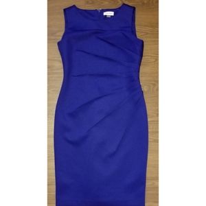 Calvin Klein Long Blue Sleek Dress Size Large L